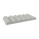 thumbnail image 4 of Soporte de soporte lumbar Cojín de almohada semi cilíndrica múltiple Propósito Montaje ajustable Memoria espuma de cojín de asiento de asiento de Gris, 4 of 8