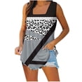 thumbnail image 1 of Puntoco Camisetas sin mangas para mujer Camiseta sin mangas estampada para mujer Top suelto, 1 of 3