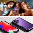thumbnail image 5 of for iPhone 16 Case, [Shockproof] Military Grade Proof Protection [Dropproof] Rugged Protective Heavy Duty Phone Case Cover for iPhone 16 (Purple), 5 of 14
