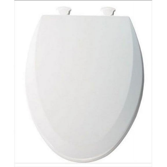 Lift-Off Elongated Closed Front Toilet Seat in White
