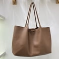 thumbnail image 4 of Bolso de mano a la moda para mujer, conjunto de 2 bolsos con cerrojo, bolso de viaje femenino suave y versátil, 4 of 8