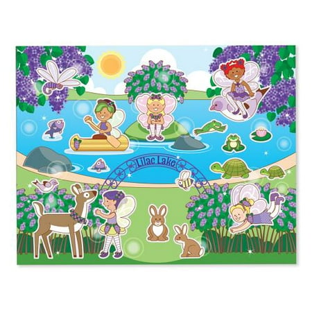 Melissa & Doug Scratch and Sniff Sticker Pad: Floral Fairies - 210+ Scented