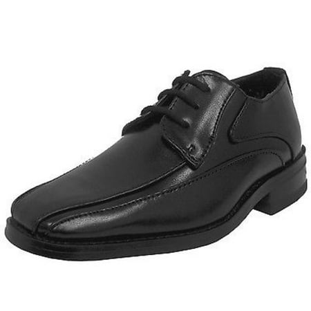 Youth Jungle Moc - Stacy Adams PEYTON 43333-001 Youth Boys Black Lace Up Comfort Moc Toe Dress Shoe (6.5)