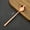 Square End, variant on Wollet 99.9% Pure Copper Spoon,Long Handle Soup Spoon, Serving Spoon, Thick Korean Round Spoon,Dinner Spoon