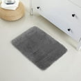 thumbnail image 2 of Yafa Home Fashion 1 Piece Solid Microfiber Soft Bathroom Rug , Non-Slip TPR Backing, 2 of 6