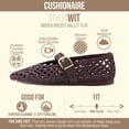 thumbnail image 3 of Cushionaire Wit Hand Woven Womens Flats, Comfortable Mary Jane Ballet Flat with Adjustable Buckle Braided Strap and Cushioned Memory Foam, 3 of 24