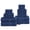 03: Navy Blue-18 Piece Towel Set, variant on 6 Piece Towel Set 07: Cerulean Blue Cotton Bath Towel Set