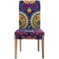 thumbnail image 2 of RYLABLUE Colorful Paisley Stretch Chair Cover Protector Seat Slipcover for Dining Room Hotel Wedding Party Set of 6, 2 of 5