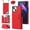 Red, variant on Crossbody Wallet Case for iPhone 15 Plus with RFID Blocking Card Slot Holder, Magnetic Flip Folio Purse Case, Premium PU Leather Zipper Handbag with Detachable Lanyard Strap, Pink