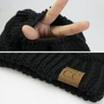 thumbnail image 3 of HSHDLDF Ponytail Messy Bun BeanieTail Women's Beanie Solid Ribbed Hat Cap, 3 of 7