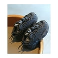 thumbnail image 6 of SIMANLAN Boys Girls Running Shoe Low Top Warm Shoes Non-Slip Sneakers School Breathable Trainers Sports Lace Up Black 9C, 6 of 8