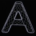 thumbnail image 3 of Alphabet Iron Wire Wreath Frame Succulent Pot Metal Planter Plant Holder, 3 of 8