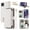 White, variant on Dswteny Argyle Wallet Case for Motorola Moto G Stylus 5G 2023 with Wrist Strap Shoulder Strap Zipper Flip Credit Card Holder Stand Cell Phone Cover for GStylus G5 XT2317DL XT2315-5 Women Girls White