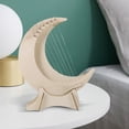 thumbnail image 4 of LITINKIMI 1Set Lyre Harp Wooden Body 7 String Musical Instrument Portable Harp for Home Music, 4 of 7