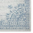 thumbnail image 2 of Nicole Miller New York Patio Country Azalea Transitional Medallion Indoor/Outdoor Area Rug, Grey/Blue, 7'9"x10'2", 2 of 7