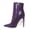Purple, variant on YDN Women Sexy Pointed Toe Booties Stiletto High Heels Ankle Boots Side Zipper Basic Winter Shoes Size 7 Dark Green