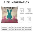 thumbnail image 5 of PHYHOO Pillow Covers Welcome Decor Cushion Cover Farmhouse Rabbit Spring Home Decorative Pillowcases , for Sofa Couch Patio, 5 of 5