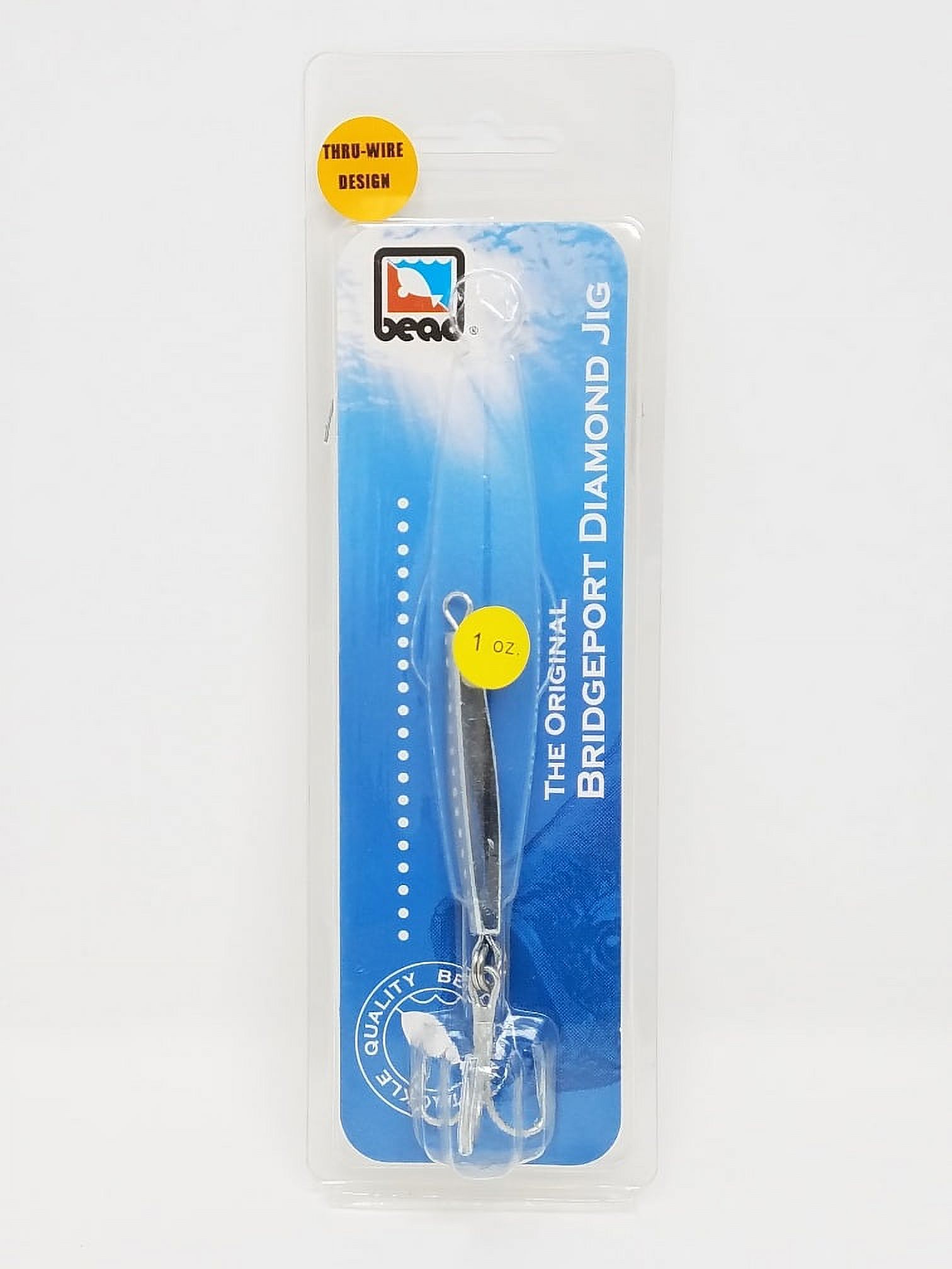 Bead Bridgeport Diamond Jig with Treble Hook, 1 oz., D13 Fishing Jig