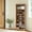 Rustic Walnut, variant on LEDREM 10-Tier Shoe Storage Cabinet Organizer, Tall Space-Saving Design for Entryway, Bedroom, Holds 30 Pairs, Adjustable Shelves, Rustic Walnut
