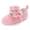 Pink-11, variant on Toddler Flower Princess Shoes Soft Soled Dance Shoes For School Performances Training Beige 3 M-6 M