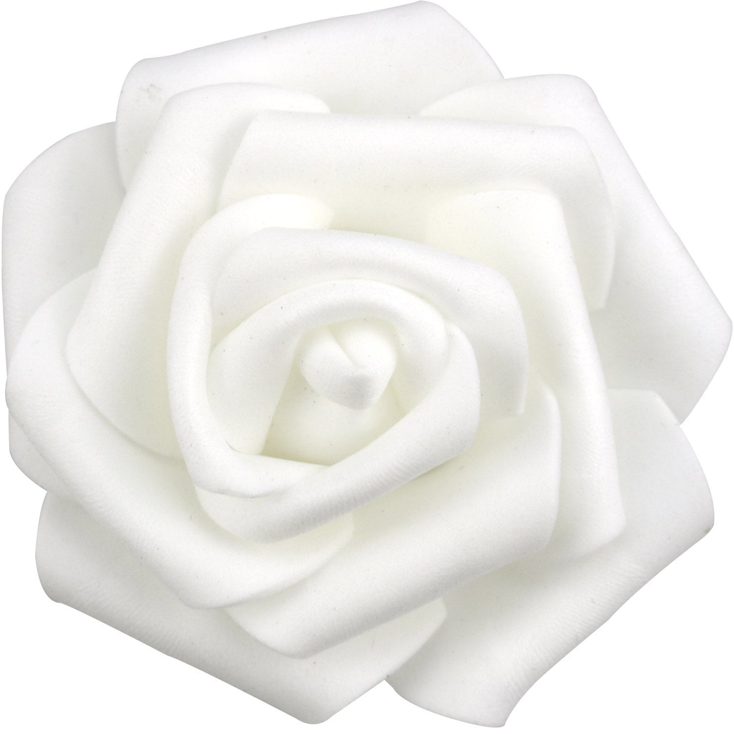 3" White Foam Rose Flowers Party Accessories Craft Supplies 12 Ct