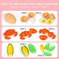 thumbnail image 4 of Set de comida Pretend Play Shimirth, 67 unidades, para cocina infantil, 4 of 6