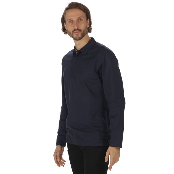Regatta - Camiseta de manga larga modelo Pierce para hombre (Azul marino)