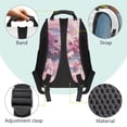 thumbnail image 4 of Yuyamidu Axolotl Girls Backpacks Elementary School Bookbag Pink Cherry Blossom Backpack Junior Students Schoolbag Kids Youth Shoulder Bag Casual Travel Beach Daypack, 4 of 7