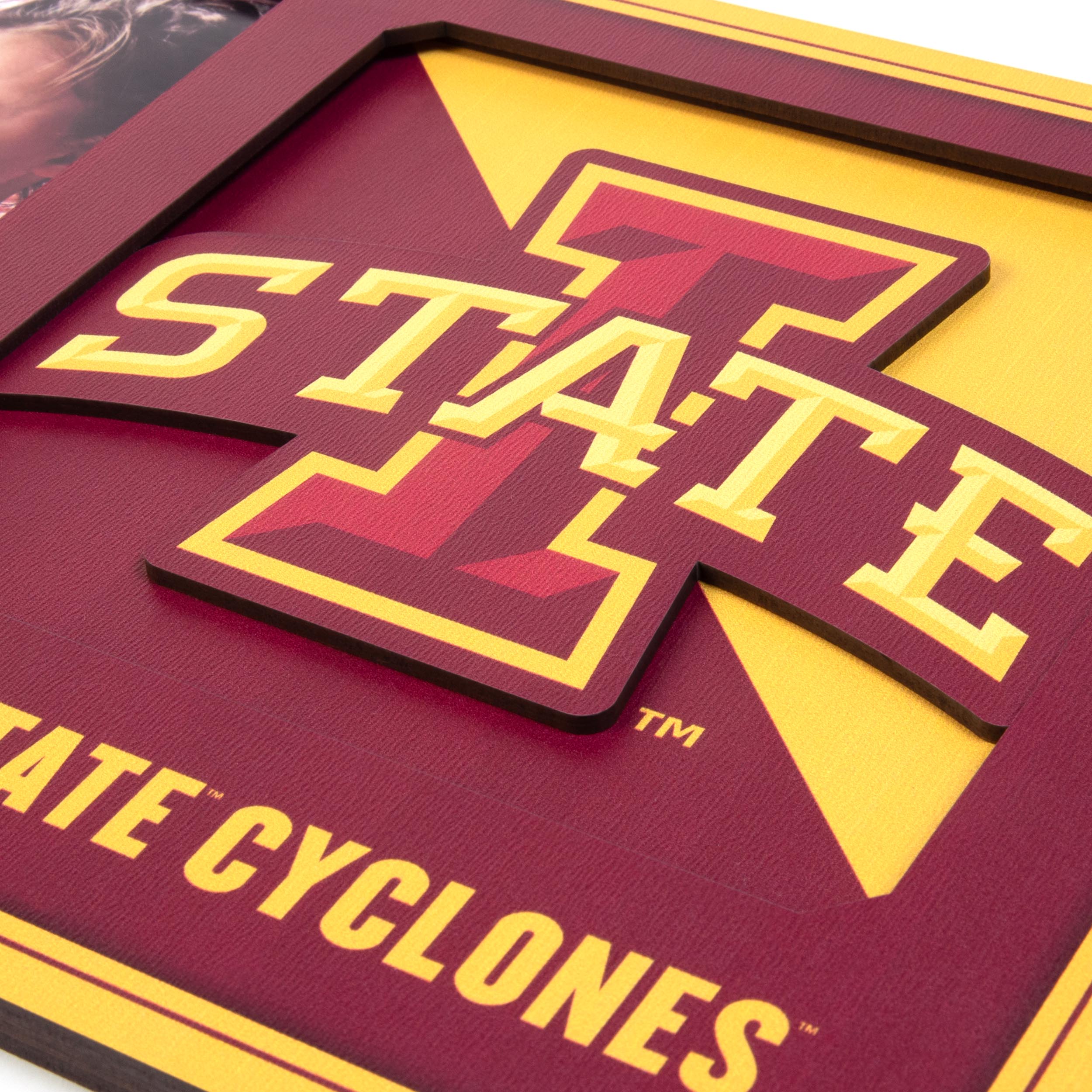 Iowa State Cyclones 3D Logo Picture Frame