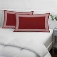 thumbnail image 4 of Red Geometric Small Pillow Covers, Country Farm Traditional Chinese Tile Soft Breathable Throw Pillow Cases with Invisible Zipper, Decorative Pillowcase Pillows Protectors for Sofa Bed Chair 12"x20", 4 of 9