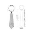 thumbnail image 2 of INSPIRE CHIC Unisex Pre-tied Colorful Cute Pattern Elastic Neck Short Ties for School Uniforms Black-Dots on White One Size, 2 of 5