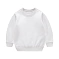thumbnail image 6 of Kids' Sweatshirt Crewneck Set-in Sleeve Long Sleeve Casual Pullover Basic Comfortable Solid Color Fall Top, 6 of 8