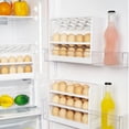 thumbnail image 4 of Toystoory Estante de almacenamiento de huevos, estante giratorio de 3 niveles para refrigerador, estante de soporte estable, caja organizadora de Organizadores de utensilios de cocina, 4 of 6