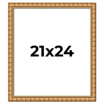 21x24 Frame Gold Real Wood Picture Frame Width 1.5 inches | Interior Frame Depth 0.5 inches |