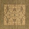 thumbnail image 1 of Ahgly Company Indoor Square Oriental Brown Industrial Area Rugs, 7' Square, 1 of 4