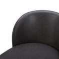 thumbnail image 5 of CHITA 27" Swivel Upholstered Counter Bar Stools Set of 2 with Back & Metal Legs, Faux Leather in Retro Gray, 5 of 12