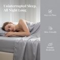 thumbnail image 3 of REGALWOVEN Fitted Sheet, Microfiber Bed Sheets, Soft and Comfortable for All Seasons Silver Grey 1 PC 78.0x79.9 inch, 3 of 5