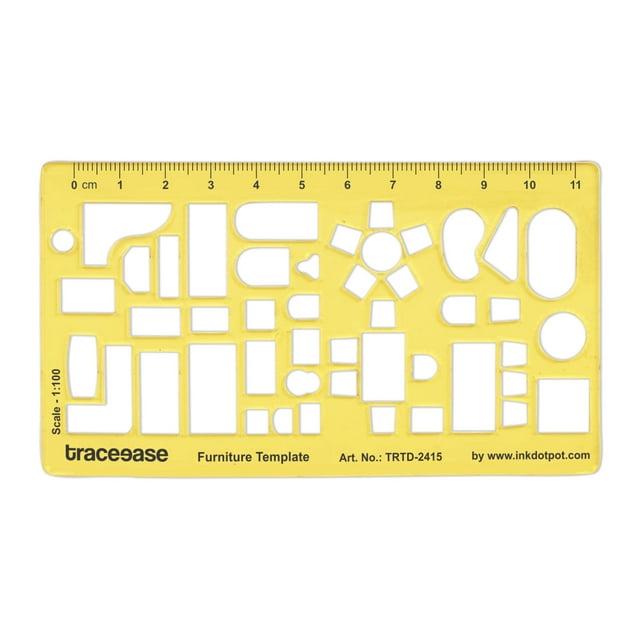 Traceease Maison Plan Intérieur Plancher Design & Meubles Modèles pour Tables/sofa/chaise,Rédaction Outils-Meubles Pochoirs