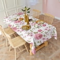 thumbnail image 2 of Pioneer Flower Floral Print Pattern Rectangle Tablecloth 60"x120",Waterproof Polyester Rectangle Table Cloth, Wipeable Spillproof Polyester Tablecloth for Dining, Camping, Indoor and Outdoor, 2 of 6