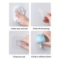 thumbnail image 3 of Gancho creativo para llaves de gato Colgadores de puerta de dormitorio sin costuras Gancho de pared (azul) JShteea Libre de BPA, 3 of 4
