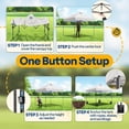 thumbnail image 6 of SPECSTAR 10' x10' Pop-up Canopy Tent One Push Setup Instant Tent with Center Lock, Wheel Carry Bag and 4 Sandbags for Events Parties, White, 6 of 8