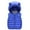Blue, variant on NOLDARES Toddler Boys Girls Quilted Bubble Puffer Vest Winter Coat Sleeveless Down Coat Standing Collar Baby Padded Waistcoat(Orange,6-12 Months)