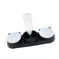 thumbnail image 4 of Juego de cuencos para comida y agua, comedero automático para mascotas, suministros para mascotas, cuencos para comida húmeda y seca, para cachorros y Negro, 4 of 8