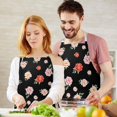 thumbnail image 3 of Pioneer Flower Floral Print Pattern Apron for Women and Men, Cotton Linen Waterproof with Pockets, Adjustable, 33x27 Inch for Kitchen, Gardening, BBQ, Salon, 3 of 6