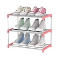 thumbnail image 3 of Advancent Zapatero de 4 niveles, organizador de zapatos de acero inoxidable multicapa, estante de almacenamiento para puerta de entrada, azul Almacenamiento y organización del hogar rosado 3 capas Advancent HA003484-02, 3 of 6
