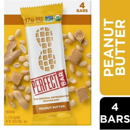 Perfect Bar Gluten-Free Peanut Butter Refrigerated Protein Bar, Organic, 4 count, 2.5 oz