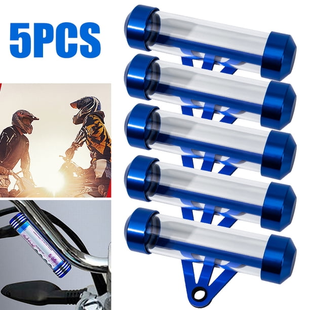 Likrtyny Sello Soporte Cilíndrico Disco Impermeable para Impuestos Tubo para Motocicleta (azul)
