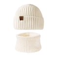 thumbnail image 5 of HNMKIU Winter Knitted Hat Scarf Set Thermal Unisex Ear Warmer Neck Cozy Cold Weather Outdoor Skiing Camping Travel White - One Size, 5 of 5