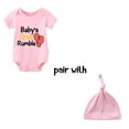 thumbnail image 2 of YSCULBUTOL Baby Twins Bodysuits Baby First Rumble Infant Baby Clothes Unisex Twin Romper Outfits With Hat, 2 of 5