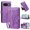 Purple, variant on Case For Google Pixel 10a Butterfly Flower Multi-card Holder Zipper Wallet With Lanyard Magnetic Clasp Flip Stand Leather Phone Case,Black,For Google Pixel 10a